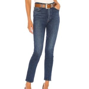 AGOLDE Nico High Rise Slim in Fixation - Size 24